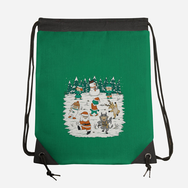 Christmas Dance-None-Drawstring-Bag-pigboom