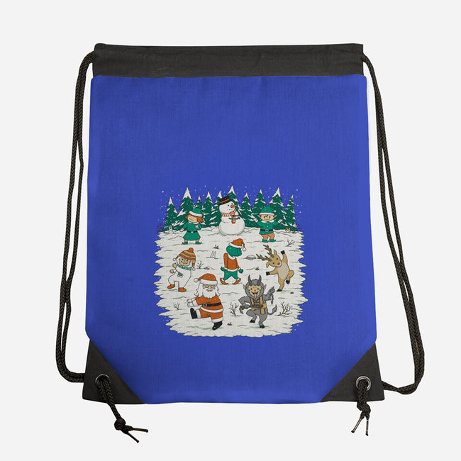 Christmas Dance-None-Drawstring-Bag-pigboom
