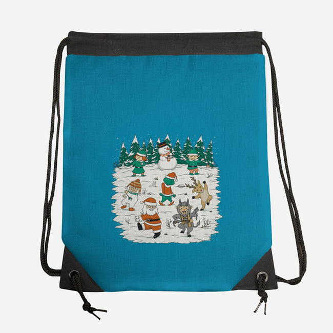 Christmas Dance-None-Drawstring-Bag-pigboom