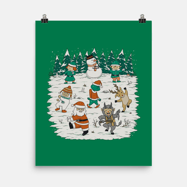 Christmas Dance-None-Matte-Poster-pigboom