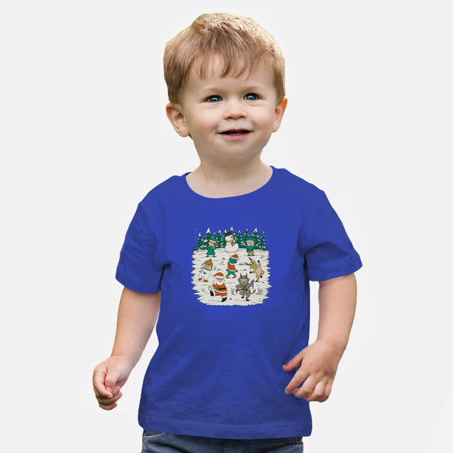 Christmas Dance-Baby-Basic-Tee-pigboom