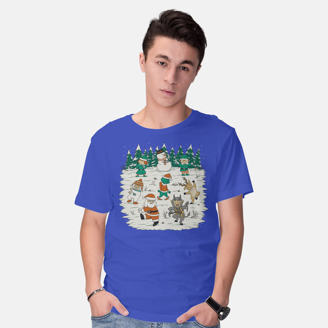 Christmas Dance-Mens-Basic-Tee-pigboom