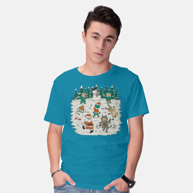 Christmas Dance-Mens-Basic-Tee-pigboom