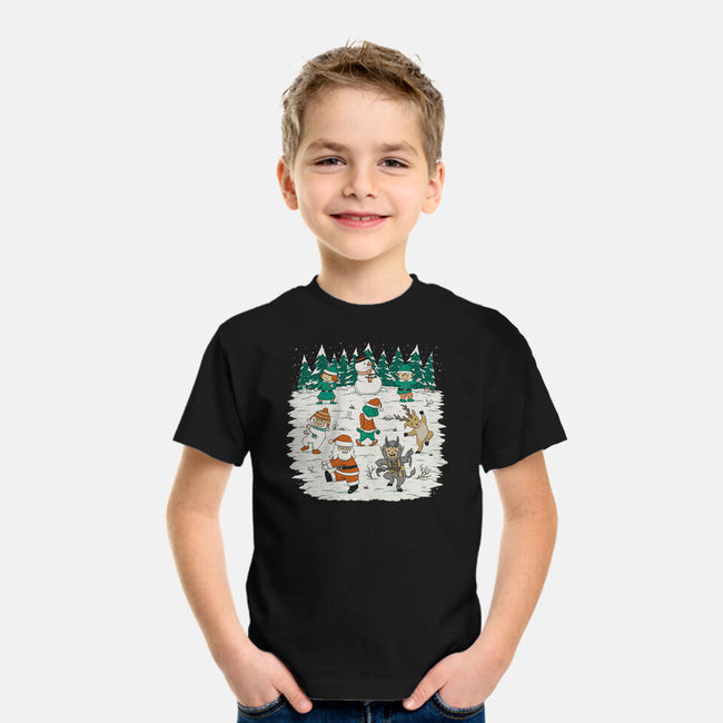 Christmas Dance-Youth-Basic-Tee-pigboom