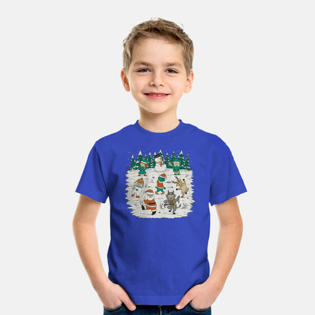 Christmas Dance-Youth-Basic-Tee-pigboom