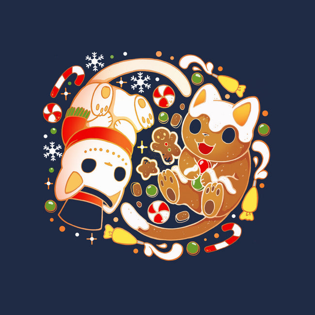 Ginger Snow Cats-Unisex-Pullover-Sweatshirt-Vallina84