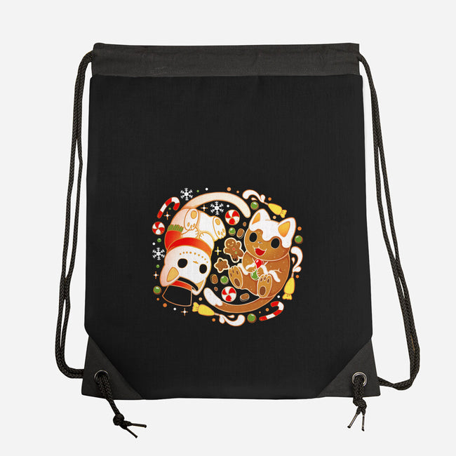 Ginger Snow Cats-None-Drawstring-Bag-Vallina84