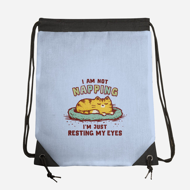 I'm Just Resting My Eyes-None-Drawstring-Bag-kg07