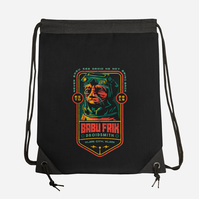 Babu Frik Droidsmith-None-Drawstring-Bag-Arinesart