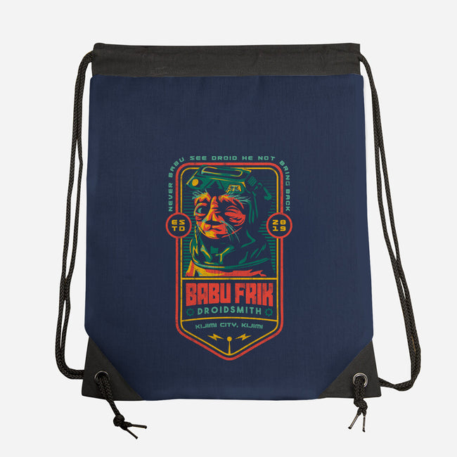 Babu Frik Droidsmith-None-Drawstring-Bag-Arinesart