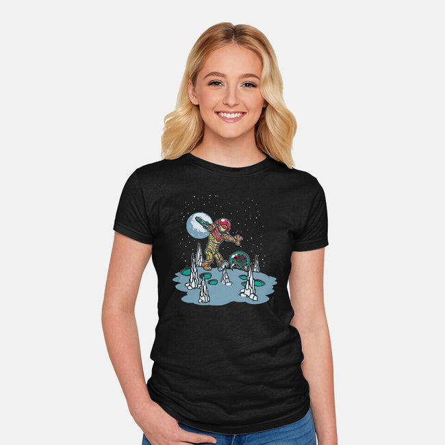 Samus And Metroid-Womens-Fitted-Tee-Arinesart