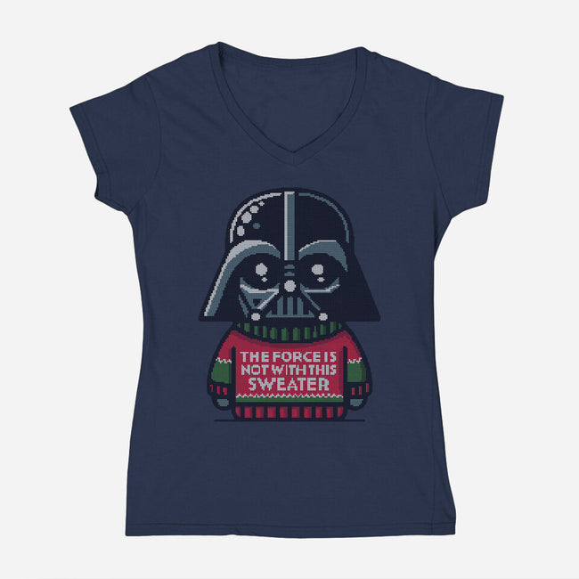 The Sweater Awakens-Womens-V-Neck-Tee-Herk Up Tees