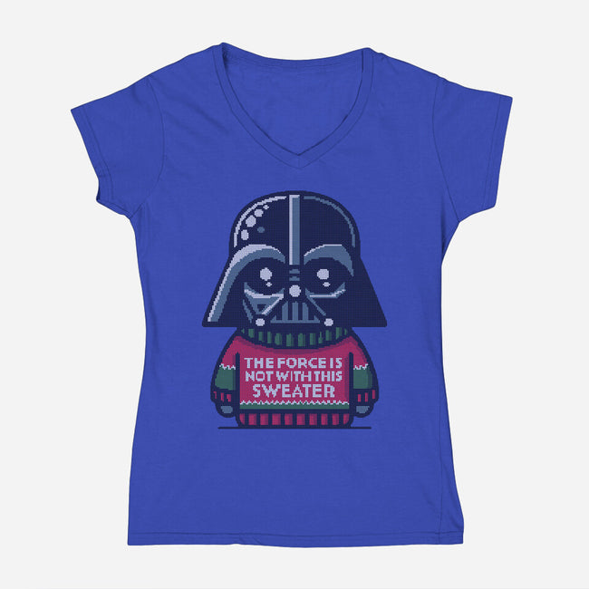 The Sweater Awakens-Womens-V-Neck-Tee-Herk Up Tees