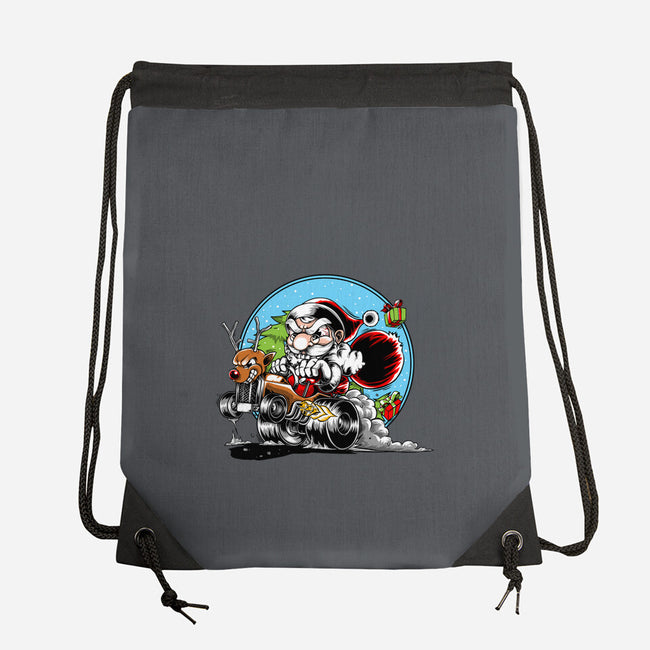 Let's Go Santa-None-Drawstring-Bag-joerawks