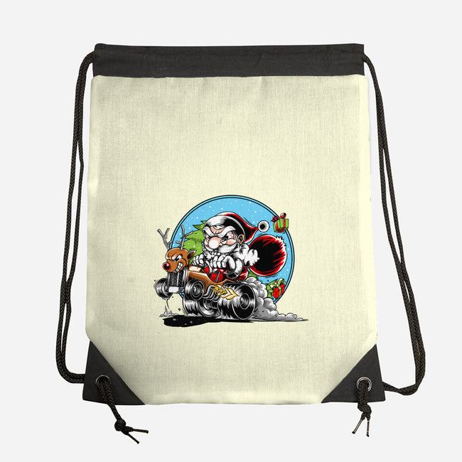 Let's Go Santa-None-Drawstring-Bag-joerawks
