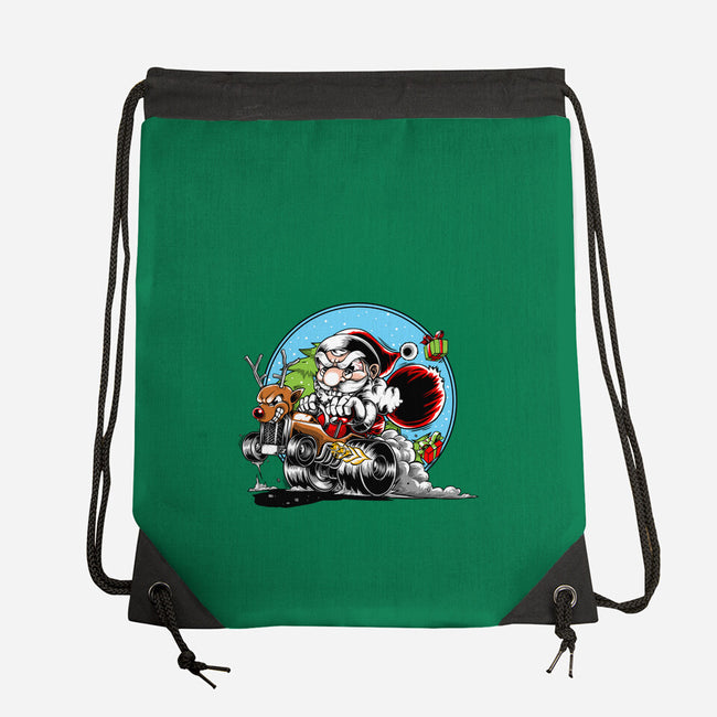 Let's Go Santa-None-Drawstring-Bag-joerawks