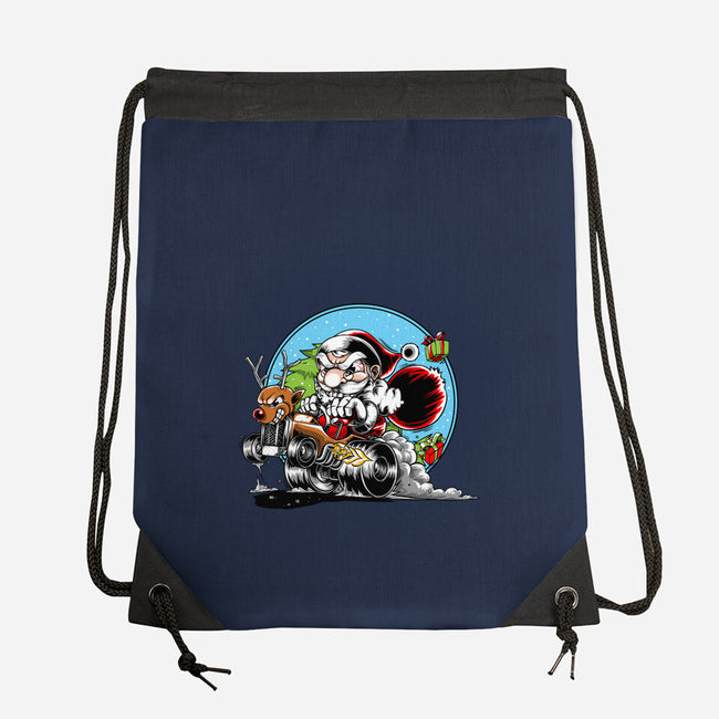 Let's Go Santa-None-Drawstring-Bag-joerawks