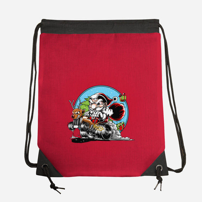 Let's Go Santa-None-Drawstring-Bag-joerawks