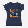 Keep On Drinkin-Womens-V-Neck-Tee-joerawks