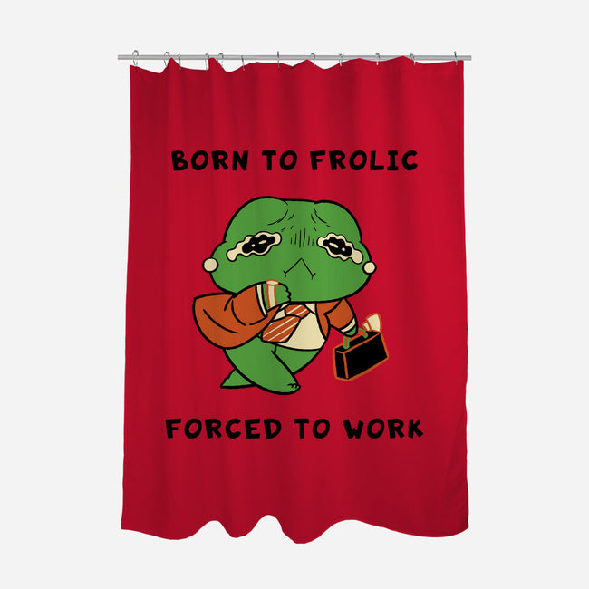 Froglic-None-Polyester-Shower Curtain-naomori