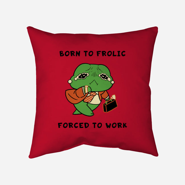 Froglic-None-Removable Cover w Insert-Throw Pillow-naomori