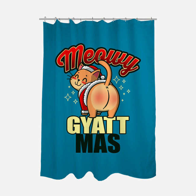 Meowy Gyattmas-None-Polyester-Shower Curtain-Boggs Nicolas