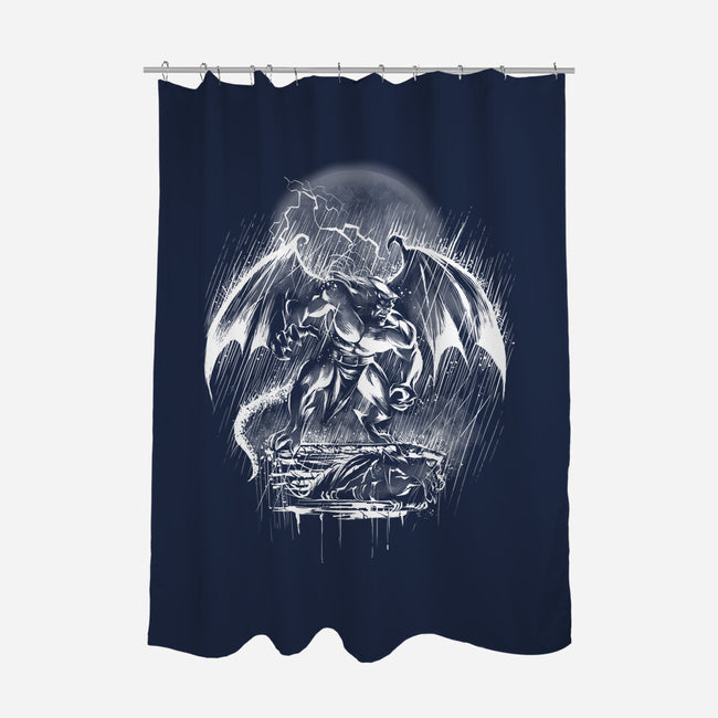 Gargoyle City-None-Polyester-Shower Curtain-zascanauta