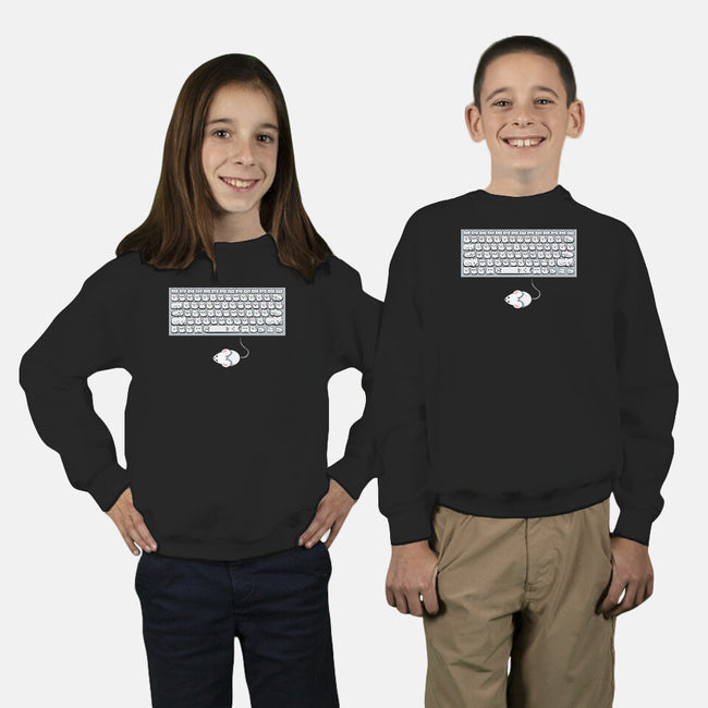 KittensBoard-Youth-Crew Neck-Sweatshirt-Vallina84