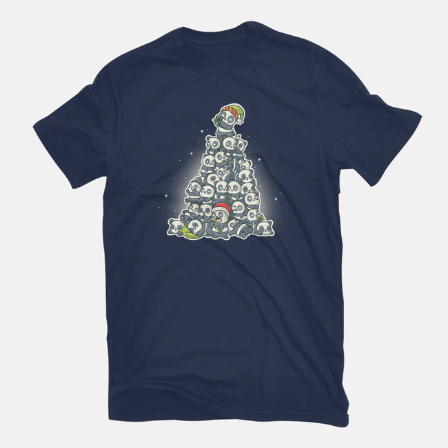 Panda Christmas-Mens-Basic-Tee-Freecheese