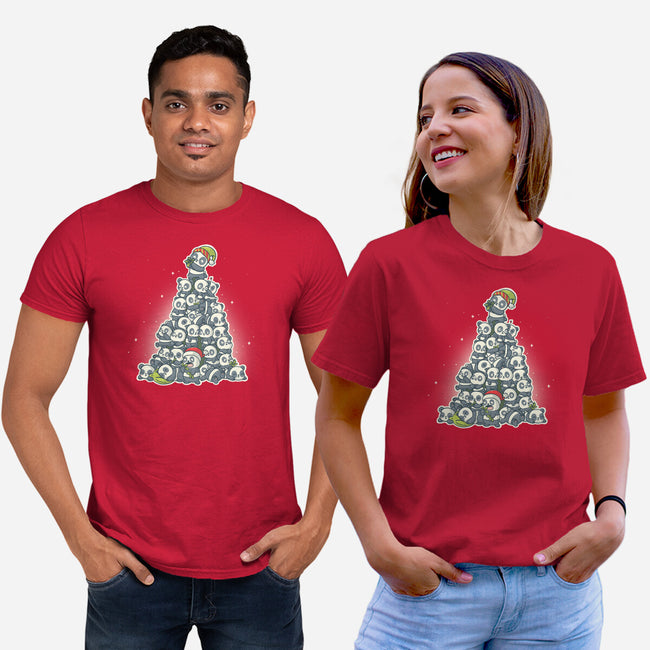 Panda Christmas-Unisex-Basic-Tee-Freecheese