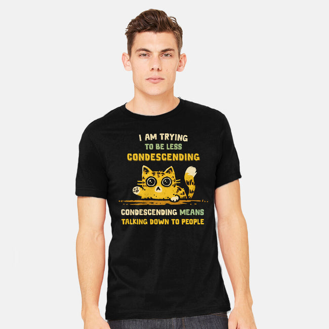 Trying To Be Less Condescending-Mens-Heavyweight-Tee-kg07