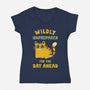 Wildly Unprepared-Womens-V-Neck-Tee-kg07