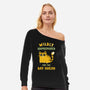 Wildly Unprepared-Womens-Off Shoulder-Sweatshirt-kg07