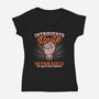 Introverts Unite Separately-Womens-V-Neck-Tee-koalastudio