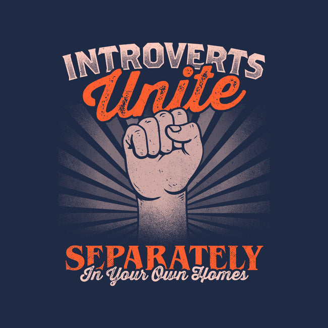 Introverts Unite Separately-Womens-V-Neck-Tee-koalastudio