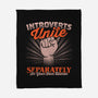 Introverts Unite Separately-None-Fleece-Blanket-koalastudio