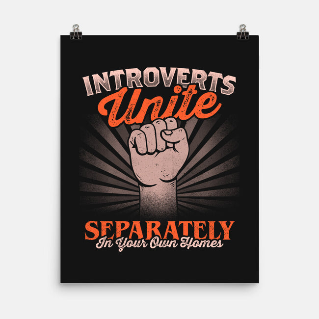 Introverts Unite Separately-None-Matte-Poster-koalastudio