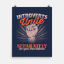 Introverts Unite Separately-None-Matte-Poster-koalastudio