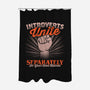 Introverts Unite Separately-None-Polyester-Shower Curtain-koalastudio