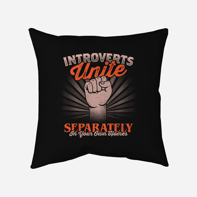 Introverts Unite Separately-None-Removable Cover w Insert-Throw Pillow-koalastudio