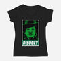 Disobey The Wizard-Womens-V-Neck-Tee-patrickgp