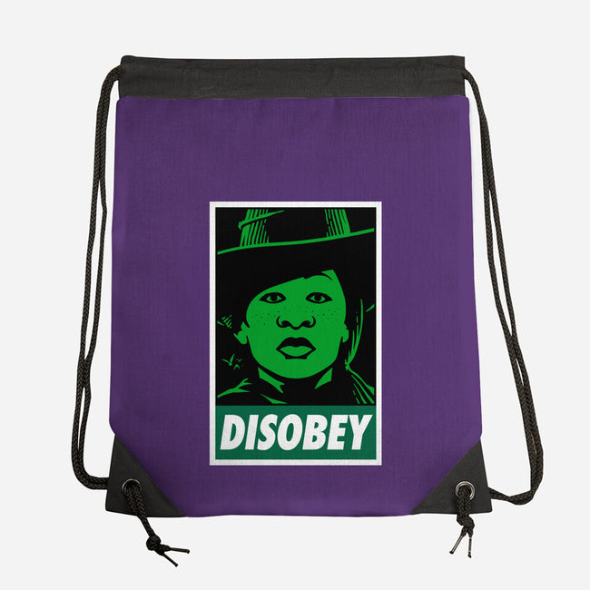 Disobey The Wizard-None-Drawstring-Bag-patrickgp
