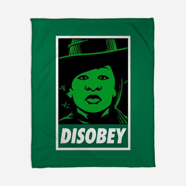 Disobey The Wizard-None-Fleece-Blanket-patrickgp