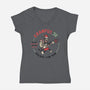 Krampus 5K Fun Run-Womens-V-Neck-Tee-hbdesign