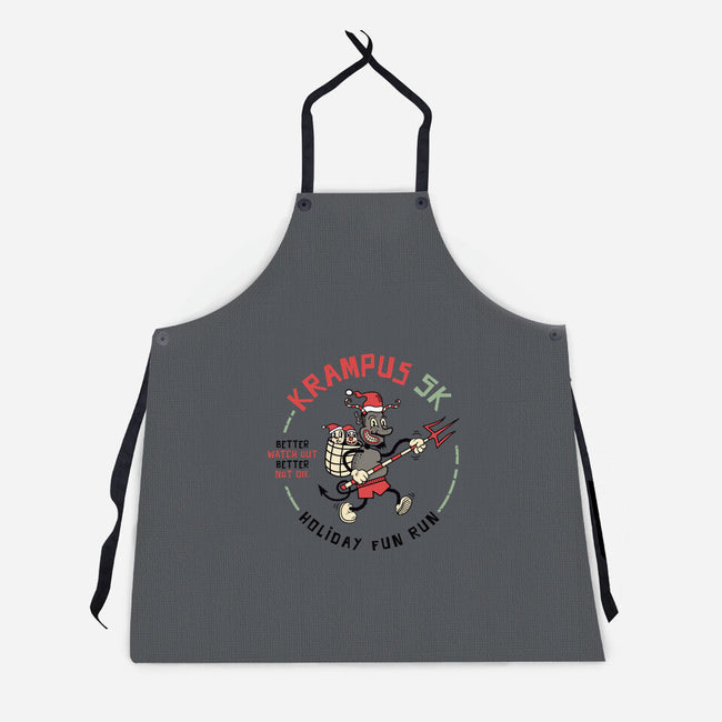 Krampus 5K Fun Run-Unisex-Kitchen-Apron-hbdesign