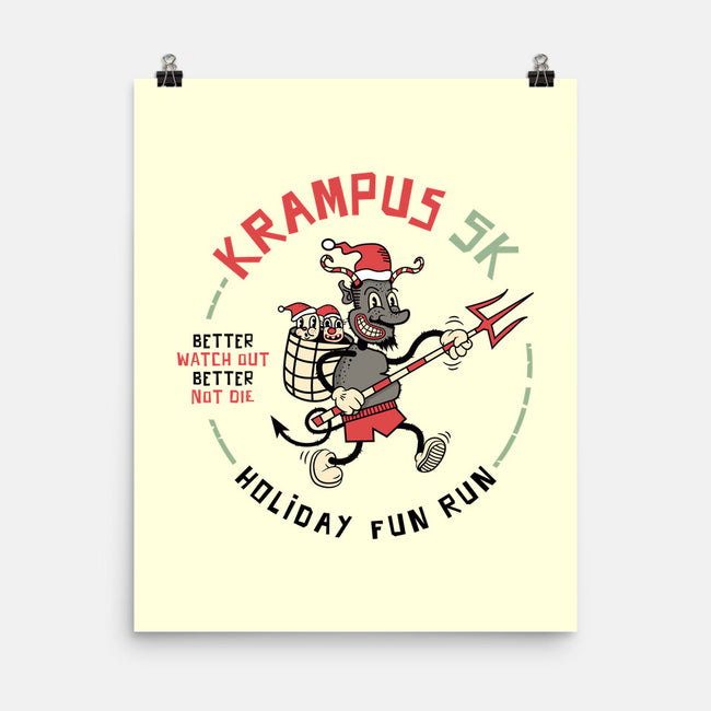 Krampus 5K Fun Run-None-Matte-Poster-hbdesign