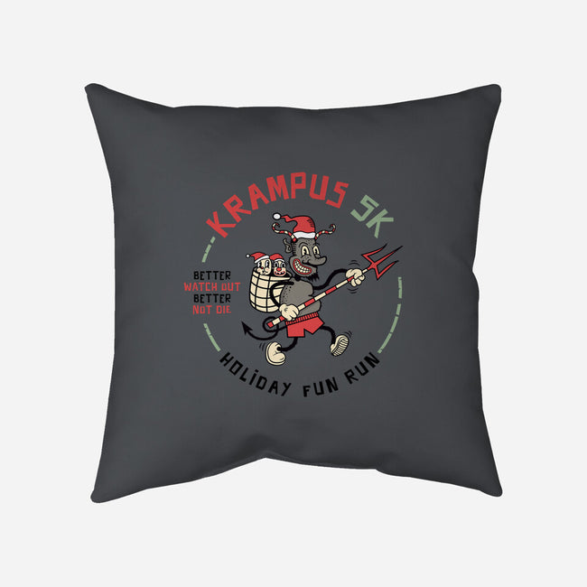 Krampus 5K Fun Run-None-Removable Cover w Insert-Throw Pillow-hbdesign