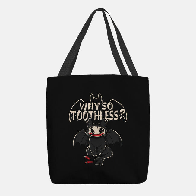 Why So Toothless-None-Basic Tote-Bag-yumie