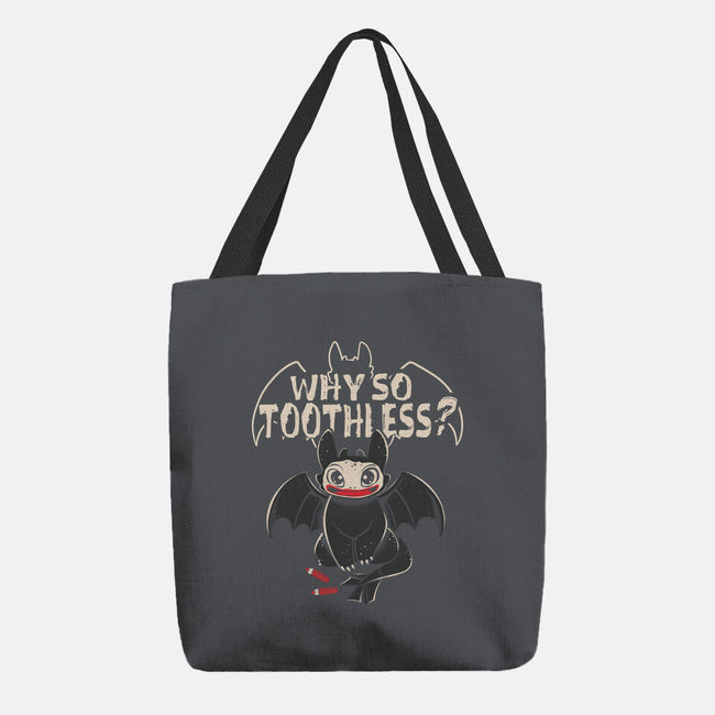 Why So Toothless-None-Basic Tote-Bag-yumie