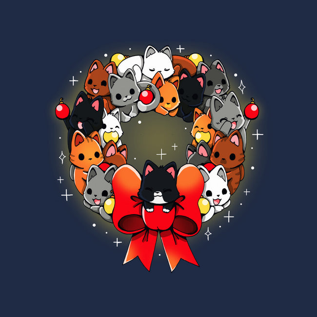 Kittens Christmas Wreath-Unisex-Pullover-Sweatshirt-Vallina84